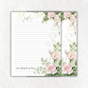 Carta de salud mental escribiendo papel de papelería personalizado 8.5 x 11 forrado y sin forro carta diario cuaderno recarga papel aglutinante