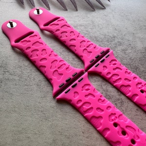 Leopard Print, Cheetah Watch Band Compatible with Apple Watch Series 1-9, 38mm, 40mm, 41mm, 42mm, 44mm, 45mm, 49mm, SE, SE2, Ultra, Ultra 2