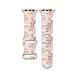 Cherry Blossom, Japan Watch Band Compatible with Apple Watch Series 1-9, 38mm, 40mm, 41mm, 42mm, 44mm, 45mm, 49mm, SE, SE2, Ultra, Ultra 2