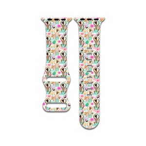 Beach Girl, Love, Ocean, Sea Watch Band Compatible with Apple Watch Series 1-9, 38mm, 40mm, 41mm, 42mm, 44mm, 45mm, 49mm, SE, SE2, Ultra 2