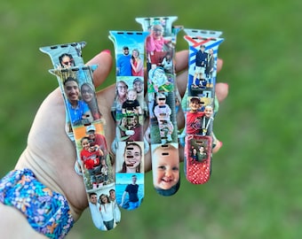 Custom Photo Watch Band Compatible with Apple Watch Series 1-9, 38mm, 40mm, 41mm, 42mm, 44mm, 45mm, 49mm, SE, SE2, Ultra, Ultra 2, Picture