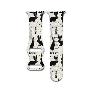 Celestial Rabbits Watch Band Compatible with Apple Watch Series 1-9, 38mm, 40mm, 41mm, 42mm, 44mm, 45mm, 49mm, SE, SE2, Ultra, Ultra 2