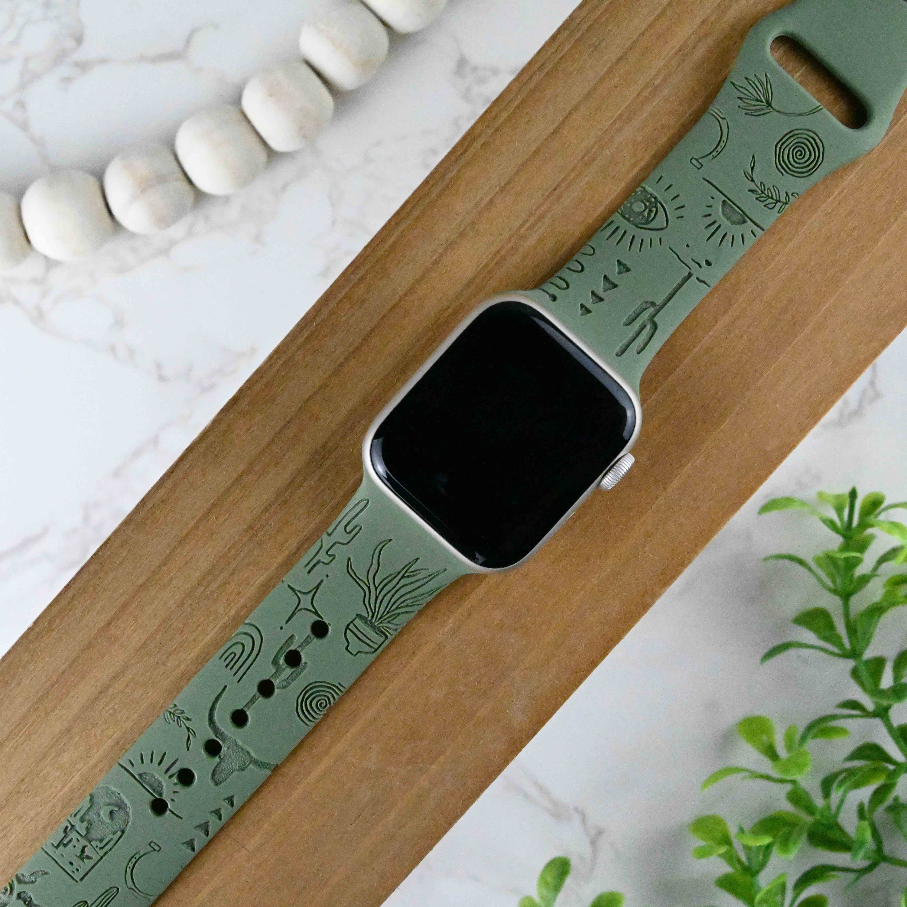Desert Stone Apple Cactus Sport Band Cactus Watch Band Compatible