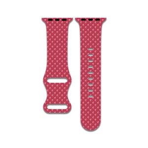 Small Hearts, Pink Watch Band Compatible with Apple Watch Series 1-9, 38mm, 40mm, 41mm, 42mm, 44mm, 45mm, 49mm, SE, SE2, Ultra, Ultra 2