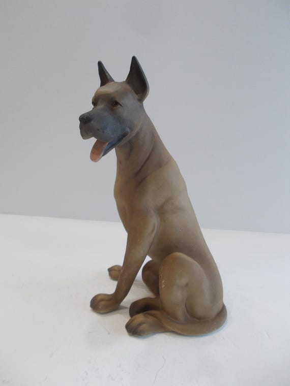 グレートデーン ~ 犬 ~ 彫像 ~ 置物 ~ 子鹿 ~ 1978 ~ 犬