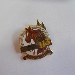本物〜ケンタッキーダービー〜競馬〜PIN〜1987〜バッジ〜第113回〜ケンタッキーダービー〜サラブレッド〜競馬〜三冠〜スポーツ〜