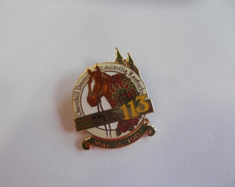 Authentic~Kentucky Derby~Horse Racing~PIN~1987~Badge~113th~Kentucky Derby~Thoroughbred~Horse Racing~Triple Crown~Sports~