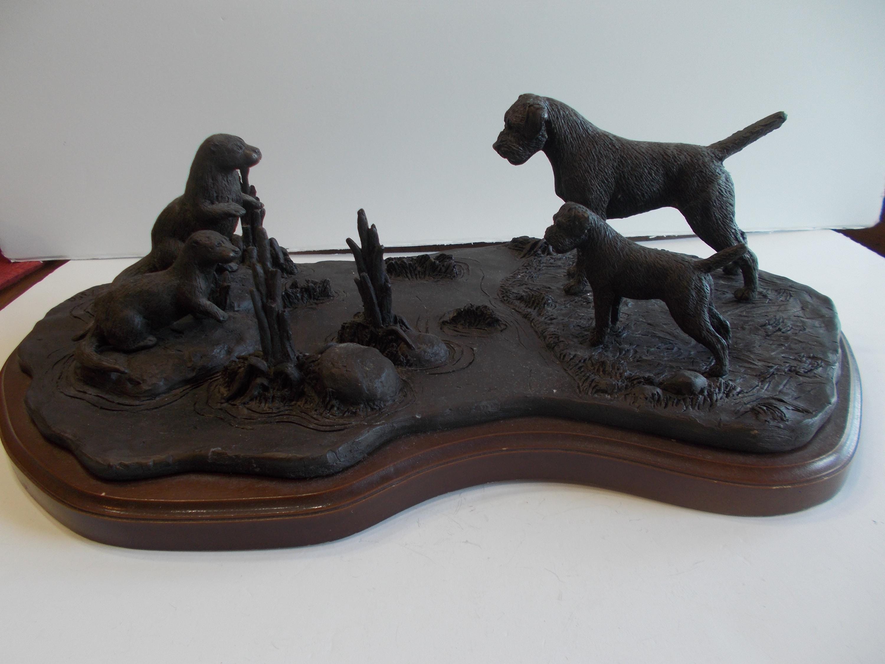 Bronze Hunting Dog - Etsy