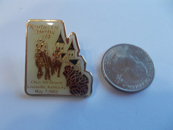 Authentic~Kentucky Derby~Horse Racing~PIN~1988~Ba… - image 2