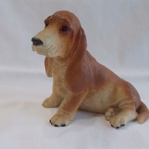 Basset~Hound Dog~Figurine~Puppy~1988~Italy~NICE~Gift~Hunting Dog~Canine
