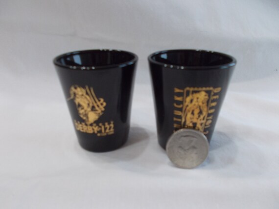 Authentic~Kentucky Derby~Black~Shot Glasses~122nd… - image 5