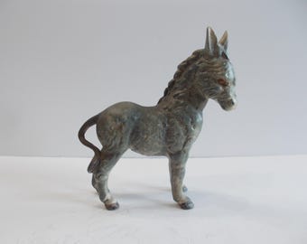 Donkey~Figurine~Jackass~Mule~Burro~Old Mule~1960's~Baby Donkey~Porcelain Bisque