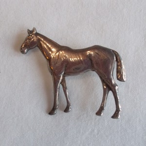Sterling~Silver~Horse~Pin~Brooch~Equestrian~Jewelry~925~Fine Jewelry~5.5gm~Devon~Horse Show~Fox Hunter~Thoroughbred~Racehorse~1950&#39;s-60&#39;s