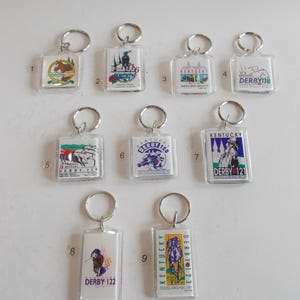 本物〜1987-1997〜ケンタッキーダービー〜キーチェーン〜キーリング〜サラブレッド〜競馬〜三冠〜スポーツ〜あなたの選択〜