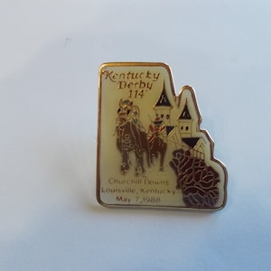 本物〜ケンタッキーダービー〜競馬〜PIN〜1988〜バッジ〜第114回〜ケンタッキーダービー〜サラブレッド〜競馬〜三冠〜スポーツ〜