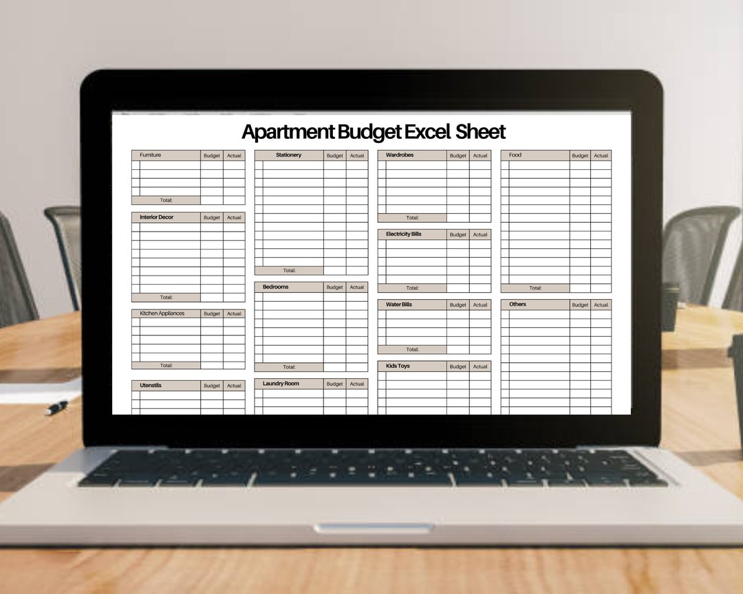 Comprehensive Apartment Budget Spreadsheet: Simplify Your Budgeting and ...