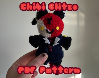 Chibi Blitzo PDF crochet pattern