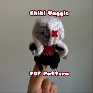 Chibi Vaggie Hazbin Hotel Inspired Crochet PDF Pattern