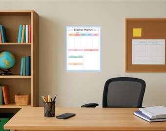 Teacher Planner 2025: Minimalist Design, Printable & GoodNotes PDF
