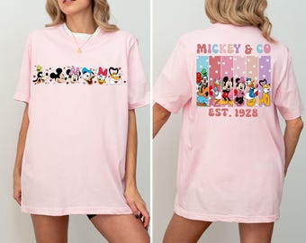 Camiseta Mickey y compañía (Est. 1928), sudadera Disney de San Valentín, camiseta "Feliz San Valentín", camiseta Mickey y sus amigos de San Valentín, camiseta Disney Trip