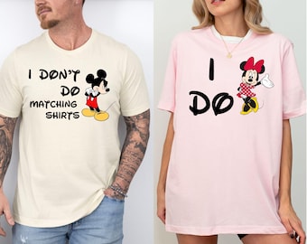 Disney shirt Mickey en Minnie, I Don't Do bijpassende shirts T-shirt, bijpassende shirt Disney paar, trui Disney familie, T-shirt Valentijnsdag