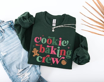 The Cookie Crew Sweatshirt, Christmas Cookie Crew Shirt, Cookies Sweatshirt, Christmas Baking Crew Shirt, Christmas Gifts,Funny Family Shirt