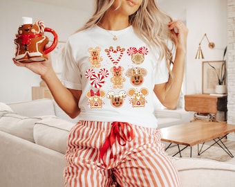 Mickey and Minnie Gingerbread Shirt, Disney Snacks Shirt, Disneyland Christmas Shirt, Christmas Party Shirt, Disney Christmas Sweatshirt
