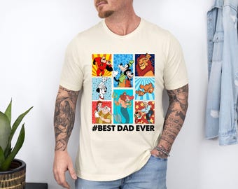 Maglietta Disney "Best Dad Ever", regalo per la festa del papà Disney, papà Disney, maglietta per la festa del papà, divertente Magic Kingdom, viaggio a Disneyland