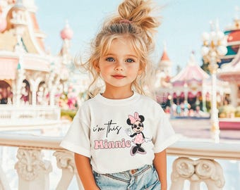 「I’m This Minnie」バースデーシャツ、ディズニーバースデーパーティー、4歳の誕生日プレゼント、ディズニーランドバースデー旅行、バースデープリンセス、4歳の誕生日シャツ