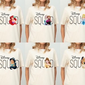 Disney Squad Shirt, Custom Disney Shirt, 2025 Disney Family Shirt, Disney Trip Shirt, Disneyland Princess Birthday Shirt, Disney Kids Shirt