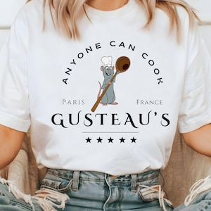 Shirt Disney Ratatouille, shirt Disney schattige muis, shirt van chef-kok Remy, shirt Pixar Ratatouille, shirt van Pixar Ratatouille, shirt van Remy Gusteau, shirt Disney Mouse Trip