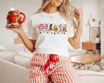 Disney Princess Christmas Shirt, Disney Christmas Sweatshirt, Disney Girls Matching Christmas Tee, Girls Disney Trip T-Shirt, Christmas Gift