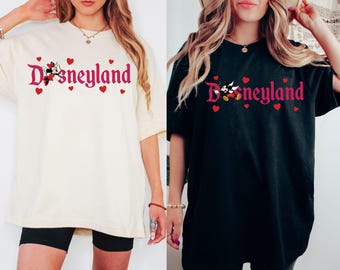 Suéteres Disney a juego para parejas, suéter "Noche de los Enamorados", sudadera Disney San Valentín para parejas, Disneyland San Valentín, camiseta Disney Luna de Miel
