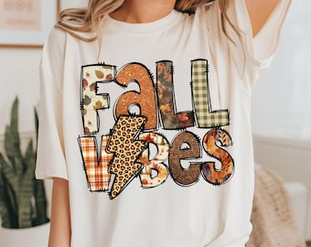 Fall Vibes Shirts, Leopard Fall T-Shirt, Trendy Fall T-Shirts,Fall Vibes Sweatshirt,Fall Leaves Shirts,Thanksgiving Shirt,Happy Thanksgiving