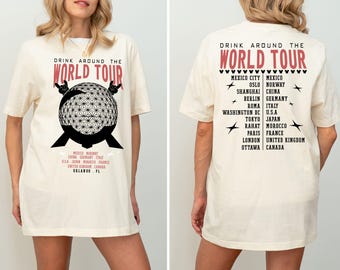 Epcot World Tour Shirt, Getränk auf der ganzen Welt Shirt, Disney Gruppenreise Shirt, Epcot Disney World Shirt, Epcot Getränk auf der ganzen Welt T-Shirt
