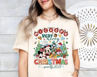 Mickey's Very Merry Christmas Party 2025 Shirt, Christmas Family Matching Sweatshirt, Mickey Christmas, Merry Christmas, Disney Christmas
