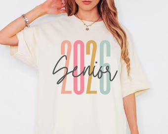 Camiseta Senior 2026, Fuente Retro, Camiseta Senior Retro, Camiseta Senior 2026, Camiseta Senior 2026, Camiseta Senior 2026, Camiseta Senior 2026, Regalos de Graduación