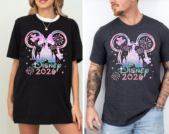 2026 Disney Couple Shirt, Disneyland Family Matching Shirt, Disney Squad 2026 Shirt, Disney Trip Tee, Colorful Mickey Minnie