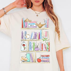 Princess Book Shirt, Disney Teacher Librarian Shirt, Disney Book Lover Shirt, Belle&#39;s Library Shirt, Disney Book Worm, Disney Kids Young Tee