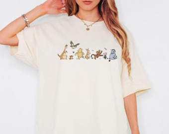Camiseta de Winnie the Pooh y sus amigos, camiseta de Disney Pooh, camiseta de Disneyland, camiseta de oso Pooh, camiseta de Disney, sudadera de viaje a Disney
