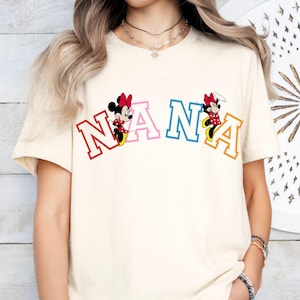 Nana Minnie Shirt, Nana T-Shirt, Nana Tee, Cute Nana Shirt, Gift for Nana, Grandma Gift,Grandmother Shirt,Grandma Mimi Gigi Tee,Mother&#39;s Day