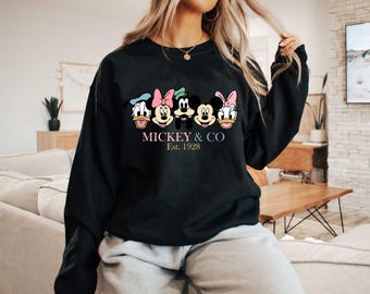 Retro Disneyland 1955 California Sweatshirt, Vintage Disneyland Sweatshirt, Disneyland Women's Sweatshirt, Trendy Cute Mickey Sweatshirt