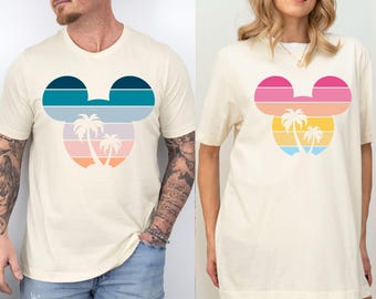 Mickey Head Summer Shirt, Disney Summer Vacation Shirt, Disney World Shirt, Disney Family Matching Shirt, Disneyland Shirt, Summer Beach Tee