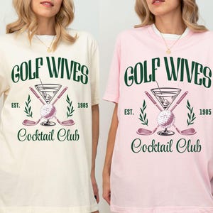 Wife Shirt, Golf Wives Cocktail Club T-Shirt, Golf Wife Social Club Shirt, Women&#39;s Golfing Tee, Country Club Outfit, Gifts for Her,Sport Tee