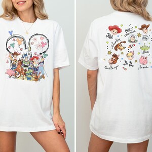 T-shirt Toy Story-familie, shirt Toy Story-personages, Disneyland-shirt, Disney Toy Story-sweatshirt afbeelding 3