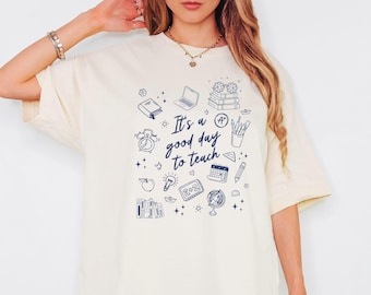Lehrer-T-Shirt, Grundschullehrer-T-Shirt, ästhetischer Lehrer-Hemd, Lehrer-Anerkennung, Lehrer-Geschenk, Lehrer-Hemd, unterrichten, Lehrer-Geschenke
