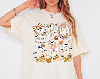 Vintage Disney Halloween All Characters Shirts, Mickey And Friends Halloween Shirt, Halloween Party Shirt, Disney Family Halloween Shirts