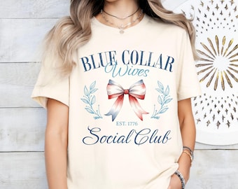 Blue Collar Wives Club Shirt, Blue Collar Wife T-shirt, Gift for Wife, Mothers Day Gift, Wifey Shirt, Spoiled Wife Shirt, Trendy Women Gift