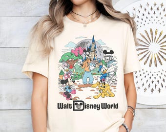 Retro Walt Disneyworld Trip Shirt, Vintage Disneyworld Shirt, Mickey And Friends Shirt, Retro Disney Kids Shirt,Disney Family 2025 Trip Gift