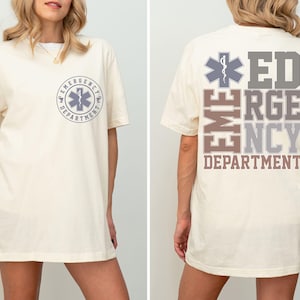 Camiseta de Departamento de Emergencias, camiseta de Enfermera de Urgencias, Técnico de Urgencias, Trabajador de Sala de Emergencias, Enfermera de Urgencias, Medicina de Emergencia, Camiseta de Enfermera de Trauma Graduada, Regalo de Enfermera